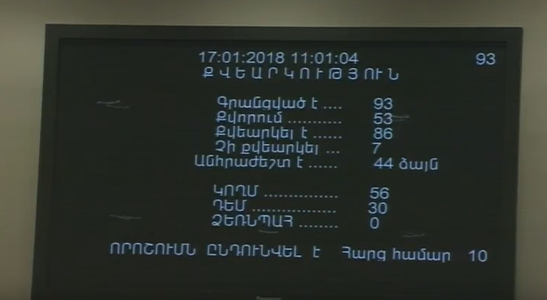 Ոստիկանության նոր նախաձեռնությունն Ազգային ժողովում ընդունվեց առաջին ընթերցմամբ