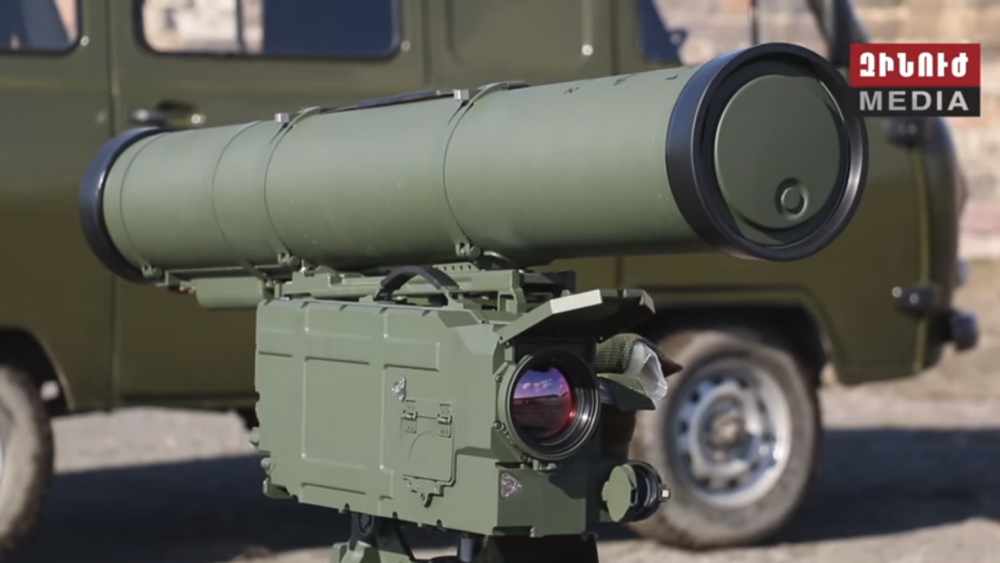 Հայաստանի գնած նոր զինատեսակը կարող է տանկ խոցել 5,5 կմ-ից