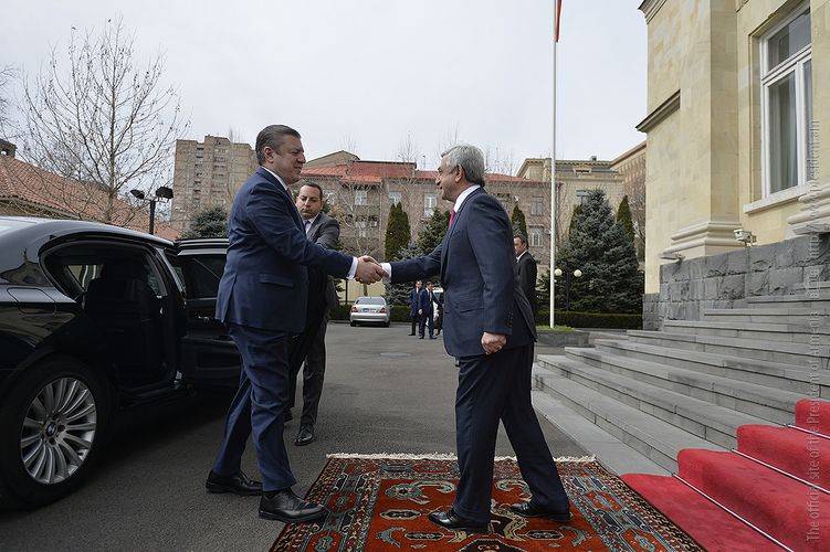 Սերժ Սարգսյանն ընդունել է Վրաստանի վարչապետին