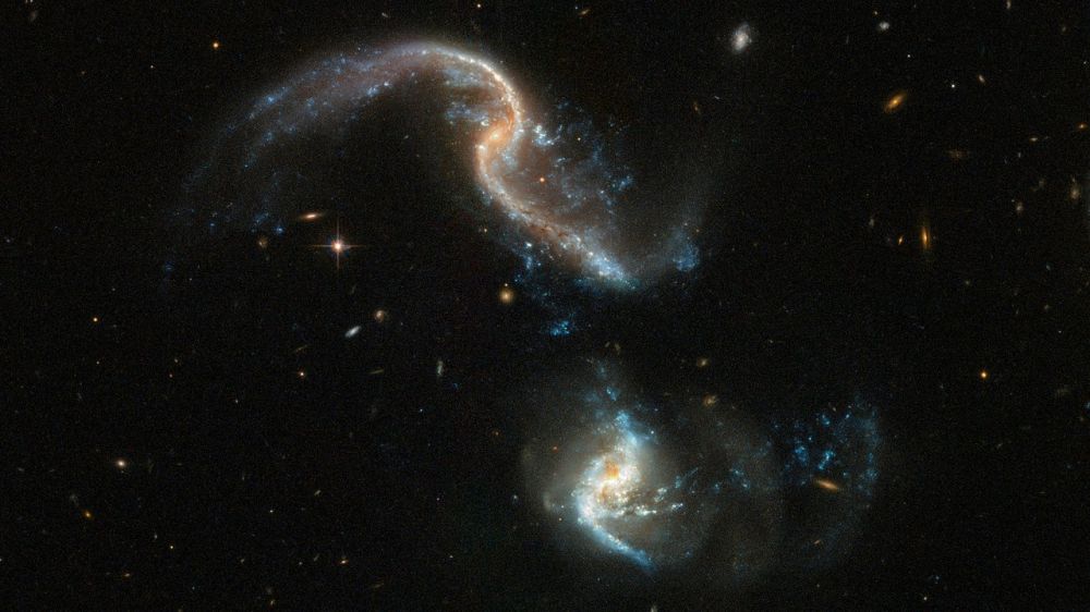 Hubble աստղադիտակը լուսանկարել է երկու գալակտիկաների միաձուլումը