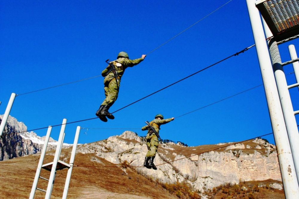 Ռուսական բազայի զինծառայողները վարժանքներ են անում Լոռիում