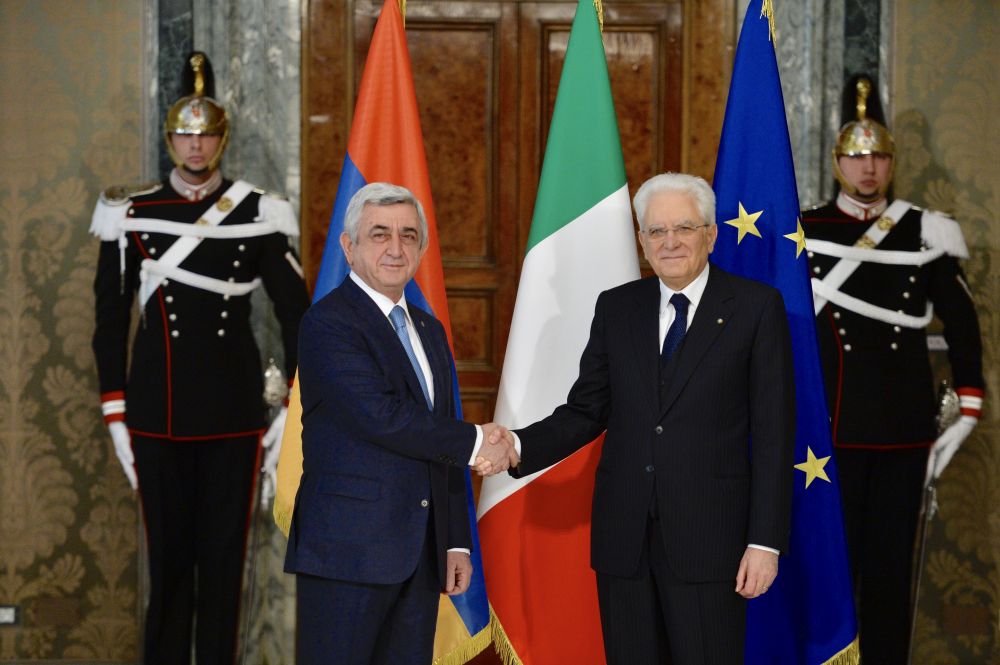 Սերժ Սարգսյանը հանդիպել է Իտալիայի նախագահի հետ