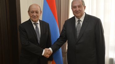 Նախագահն ընդունել է Ֆրանսիայի՝ Եվրոպայի և արտաքին գործերի նախարարին