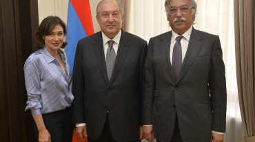 Նախագահ Արմեն Սարգսյանն ընդունել է Սեմ եւ Սիլվա Սիմոնյաններին