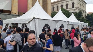 Թբիլիսիում շարունակվում են բողոքի ակցիաները
