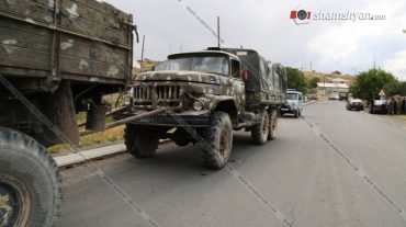 Արկերով բարձված ՊՆ «Ուրալ»-ը կողաշրջվել է