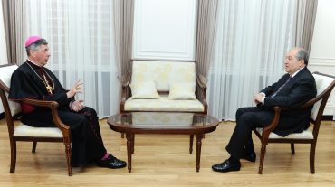 Սուրբ Աթոռի նվիրակն իր հավատարմագրերն է հանձնել Արմեն Սարգսյանին