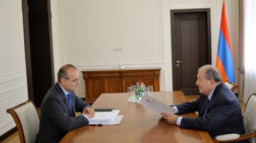 Արմեն Սարգսյանը Իտալիայի դեսպանի հետ քննարկել է նախագահ Սերջիո Մատարելայի այցի մանրամասները