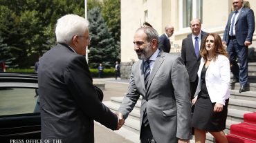 Փաշինյանն Իտալիայի նախագահի հետ քննարկել է հայ-իտալական փոխգործակցության զարգացմանն ուղղված հարցեր
