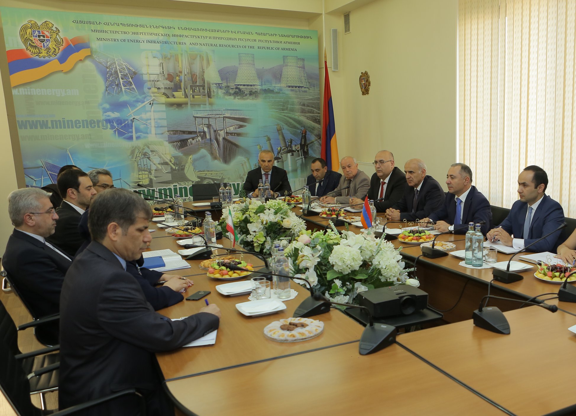 Քննարկումներ Իրան-Հայաստան բարձրավոլտ երրորդ էլեկտրահաղորդման օդային գծի կառուցման ընթացքի մասին