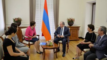 Նախագահն ընդունել է Հայաստանում ՄԱԿ-ի Մանկական հիմնադրամի ներկայացուցչին