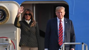 ԱՄՆ նախագահը և առաջին տիկինը ժամանել են Շոտլանդիա. Այցը Լոնդոն չի անցել առանց միջադեպերի