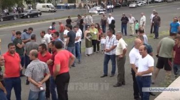 Ստեփանակերտում անցկացվել է հանրահավաք՝ իշխանության հրաժարականի պահանջով