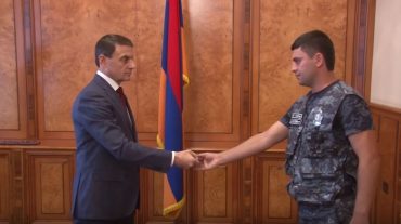Ոստիկանության պետի հրամանով սպայական կոչումներ են շնորհվել