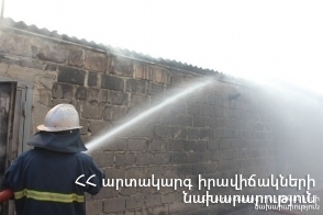 Հրդեհ Սիսիան քաղաքում. այրվել է տնակ