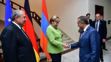 Արմեն Սարգսյանը նախագահական նստավայրում հյուրընկալել է Անգելա Մերկելին