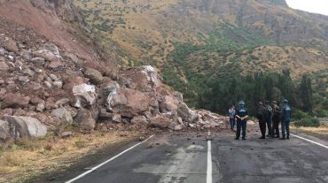 Խոշոր փլուզում Գեղարդի ճանապարհին