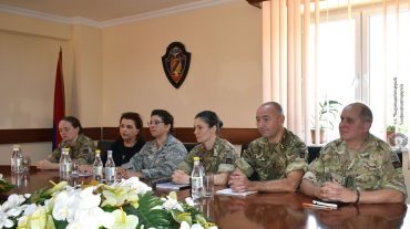 Ռազմական ոստիկանության պետն ընդունել է ԱՄՆ-ի և ՄԹ ԶՈՒ ներկայացուցիչներին