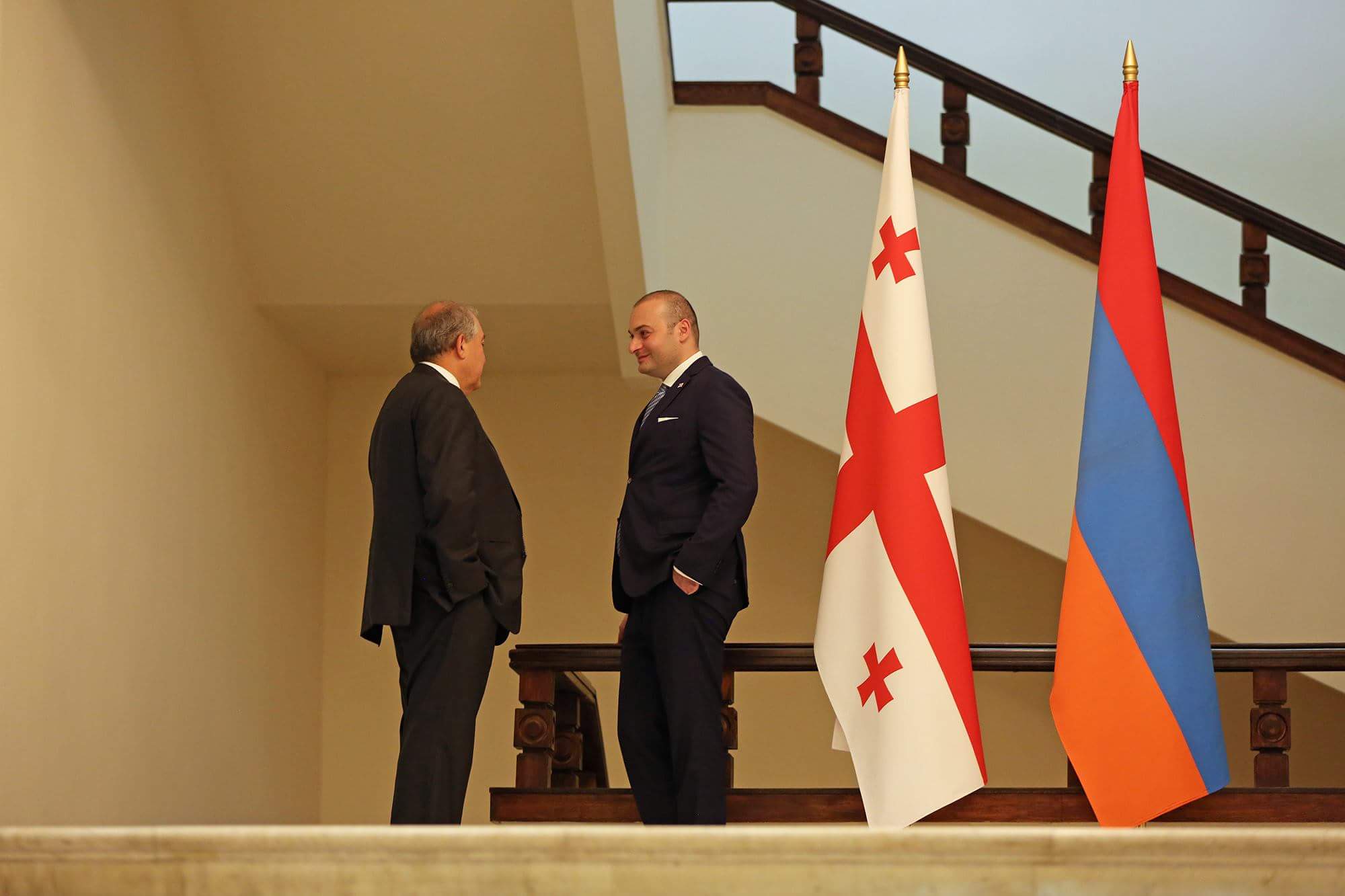 Արմեն Սարգսյանն ընդունել է Վրաստանի վարչապետին