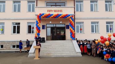 Արցախի Ազոխ գյուղում դպրոցի նորակառույց շենքը բացվել է