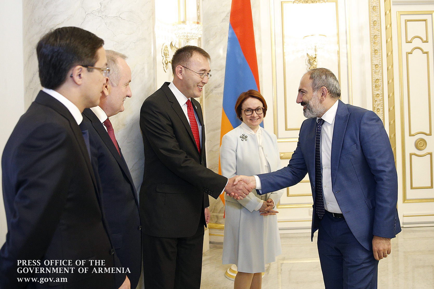 Վարչապետն ընդունել է ԵԱՏՄ պետությունների ԿԲ նախագահներին