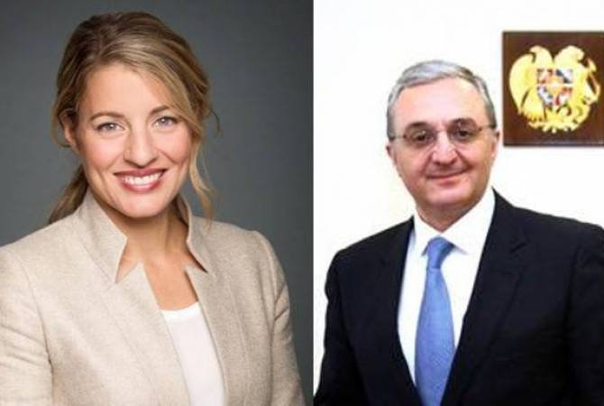 ԱԳ նախարարը հեռախոսազրույց է ունեցել Կանադայի Ֆրանկոֆոնիայի նախարար Մելանի Ժոլիի հետ