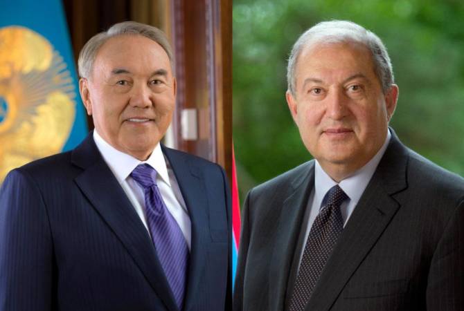 Ղազախստանի նախագահը շնորհավորել է Արմեն Սարգսյանին Անկախության տոնի առթիվ