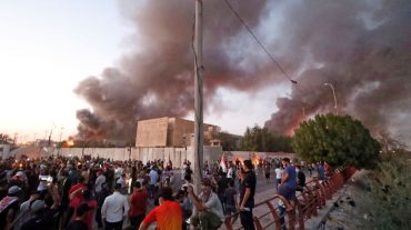 Իրաքում ցուցարարներն այրել են Իրանի հյուպատոսարանը