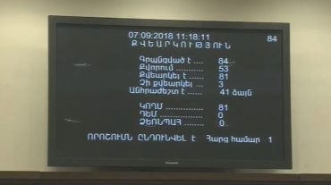Քրեական օրենսգրքի փոփոխությունների և լրացումների նախագիծն ընդունվեց միաձայն