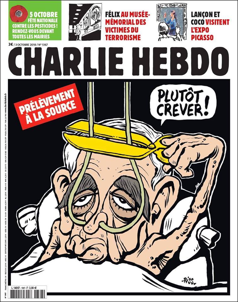 Ֆրանսիական Charlie Hebdo-ն հրապարակել է Շառլ Ազնավուրի ծաղրանկարը և քննադատությունների արժանացել