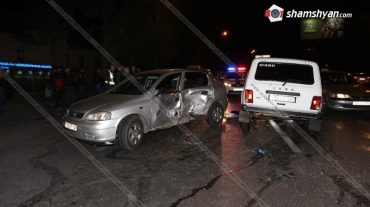 Բաղրամյան պողոտայում «Նիվա»-ն բախվել է Opel-ին․ կան վիրավորներ