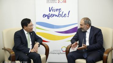 Վարչապետը հանդիպումներ է ունեցել Շվեյցարիայի նախագահի, Էստոնիայի նախագահի, Քվեբեկի վարչապետի և Վիետնամի փոխվարչապետի հետ