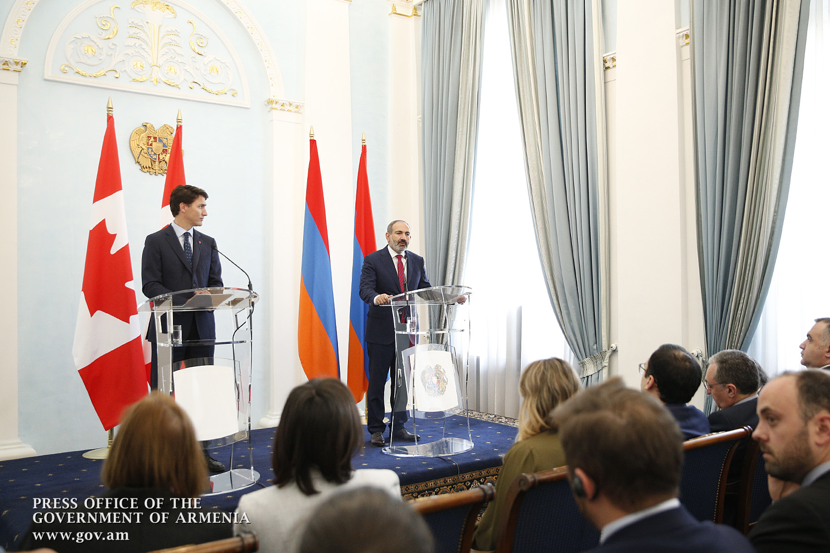 ՀՀ և Կանադայի վարչապետները հանդես են եկել բանակցությունների արդյունքներն ամփոփող հայտարարություններով