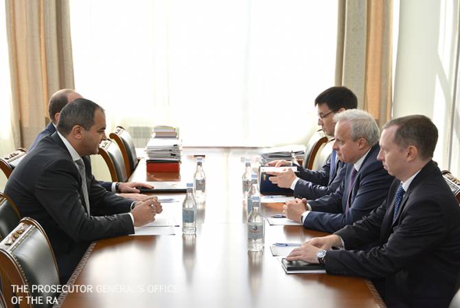 Գլխավոր դատախազն ու ՌԴ դեսպանը քննարկել են քրեաիրավական ոլորտում նոր հնարավորությունները
