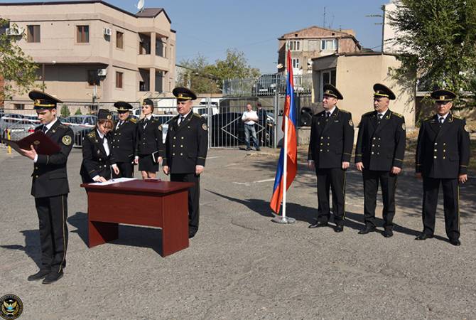 Հարկադիր կատարման ծառայությունում տեղի է ունեցել շարային ստուգատես և երդման արարողություն