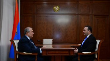 Արմեն Սարգսյանն այսօր ընդունել է «Ծառուկյան» խմբակցության քարտուղար Վահե Էնֆիաջյանին