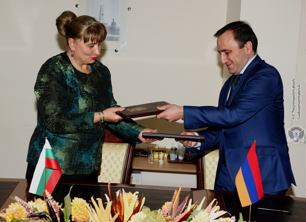 Ստորագրվել է Հայաստանի և Բուլղարիայի ՊՆ-ների երկկողմ համագործակցության ծրագիրը