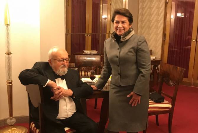 Նունե Սարգսյանը Վարշավայում մասնակցել է Քշիշտոֆ Պենդերեցկու 85-ամյակին նվիրված միջոցառումներին
