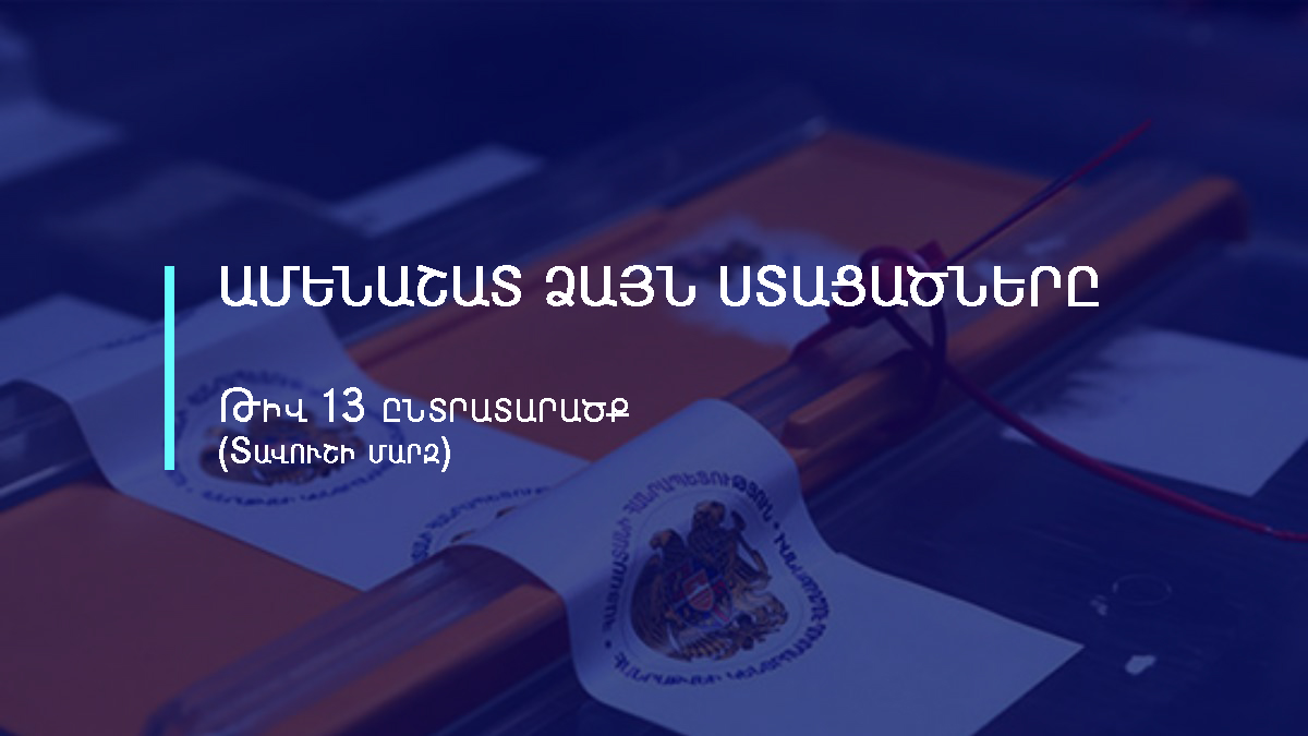 Ամենառեյտինգայինները. 13-րդ ընտրատարածքում ամենաշատ քվե ստացած թեկնածուները