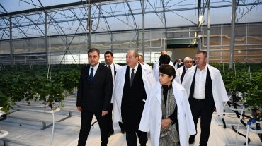 Նախագահ Սարգսյանն այցելել է «Գրին ֆուդ» ջերմոցային տնտեսություն