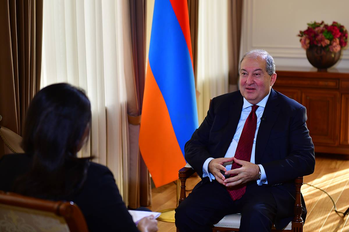 Նախագահը հարցազրույց է տվել հնդկական WION TV-ին