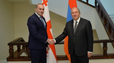 Արմեն Սարգսյանը հանդիպել է Վրաստանի վարչապետի հետ