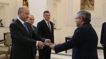 Դեսպան Հրաչյա Փոլադյանն իր հավատարմագրերը հանձնեց Իրաքի Հանրապետության նախագահին