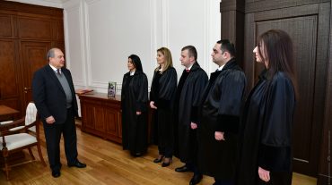Հանրապետության նախագահի նստավայրում տեղի է ունեցել նորանշանակ դատավորների երդման արարողությունը