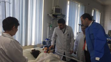 Արցախի առողջապահության նախարարն այցելել է Շուշիում շմոլ գազից թունավորված երեխային
