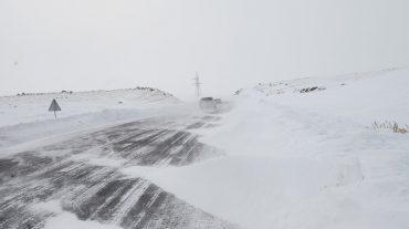 Ապարան-Ալագյազ ճանապարհահատվածում բուք է
