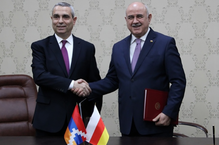 Արցախի և Հարավային Օսիայի Հանրապետությունների ԱԳ նախարարությունների միջև Համագործակցության համաձայնագիր է ստորագրվել