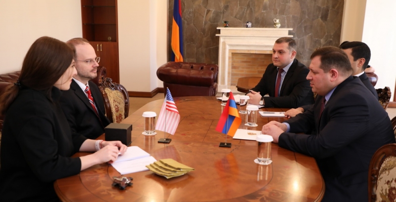 ՔԿ նախագահն ընդունել է ԱՄՆ ՔԴԲ տարածաշրջանային իրավական կցորդի օգնականին