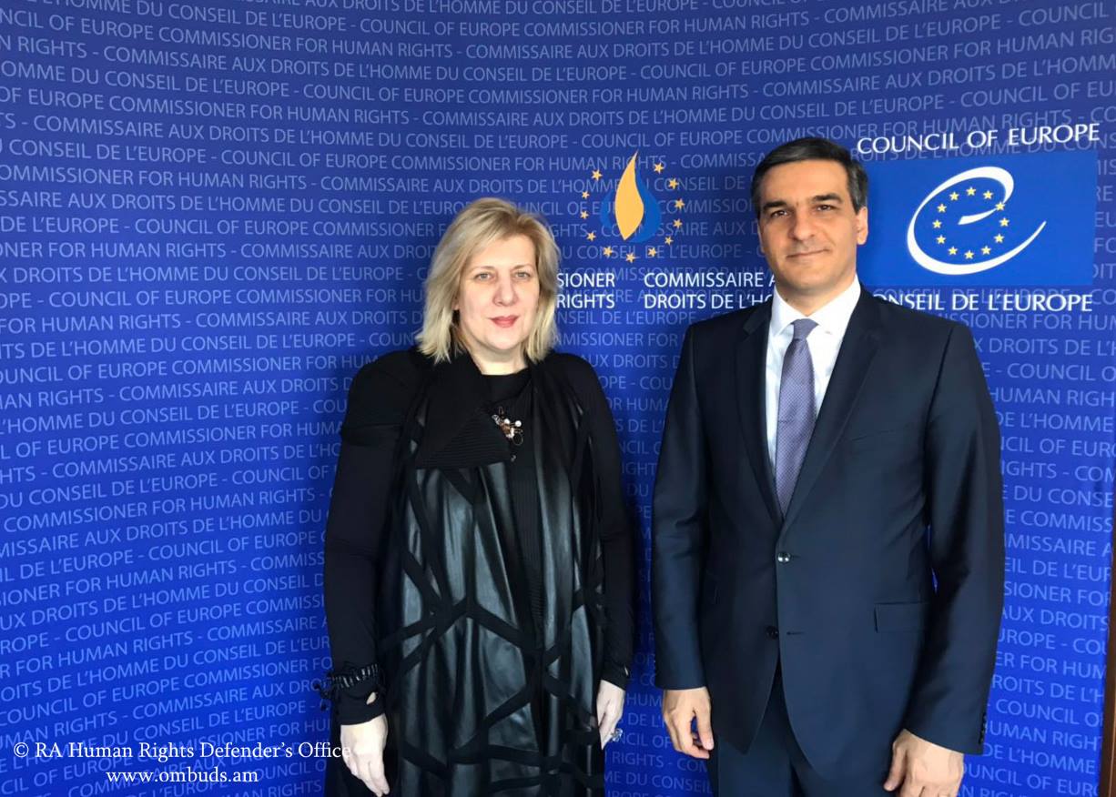 ԵԽ-ում բարձր է գնահատվել Մարդու իրավունքների պաշտպանի հետ աշխատանքը. բարձրաստիճան հանդիպումներ Ստրասբուրգում