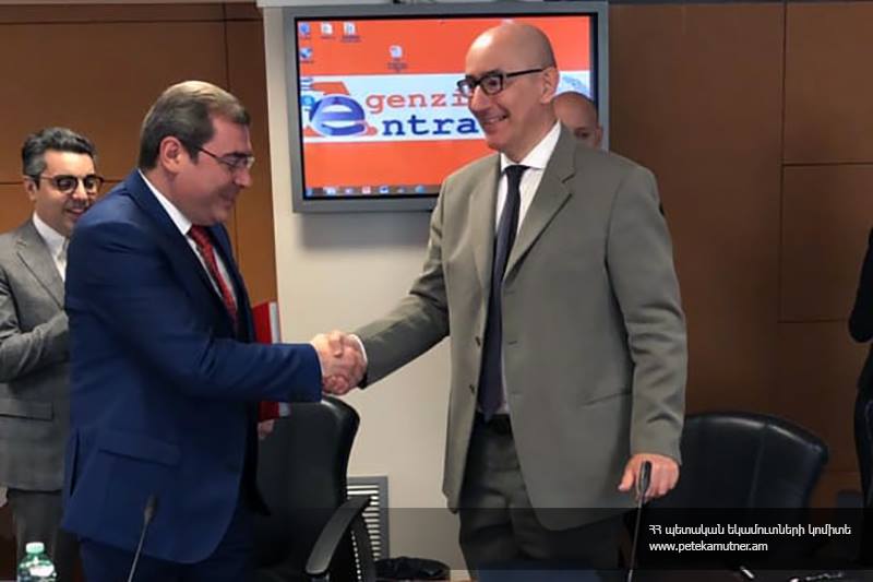 Դավիթ Անանյանն Իտալիայի եկամուտների գործակալության ղեկավարի հետ քննարկել է համագործակցության հարցեր